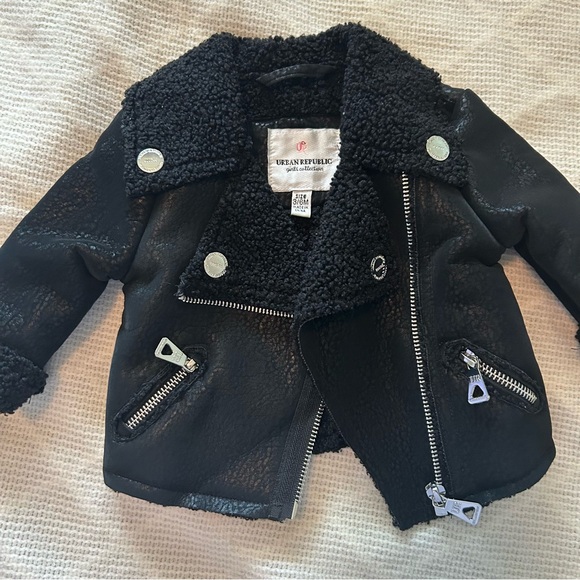 ❤️3 for $21❤️ Urban Republic girls collection 6M Pleather Jacket Bikercore - Picture 6 of 9